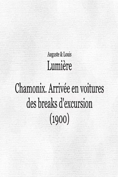 Chamonix: Arrivée en voitures des breaks d'excursion
